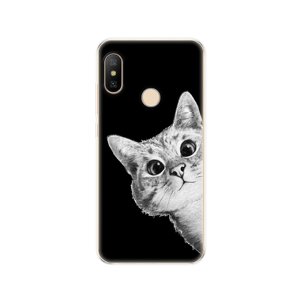 Silikonové pouzdro pro Xiaomi MI A2 LITE Case Full Protection Měkký tpu Zadní kryt Telefon Pouzdra pro Xiomi MI A2 LITE nárazník Coque