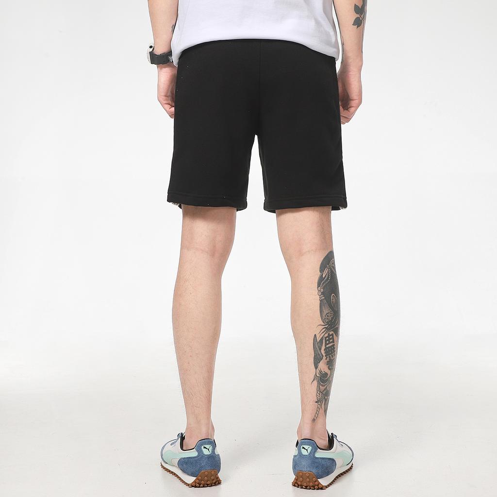 Puma Logo Print Running Knit Shorts Men Bottoms Black 533192-01