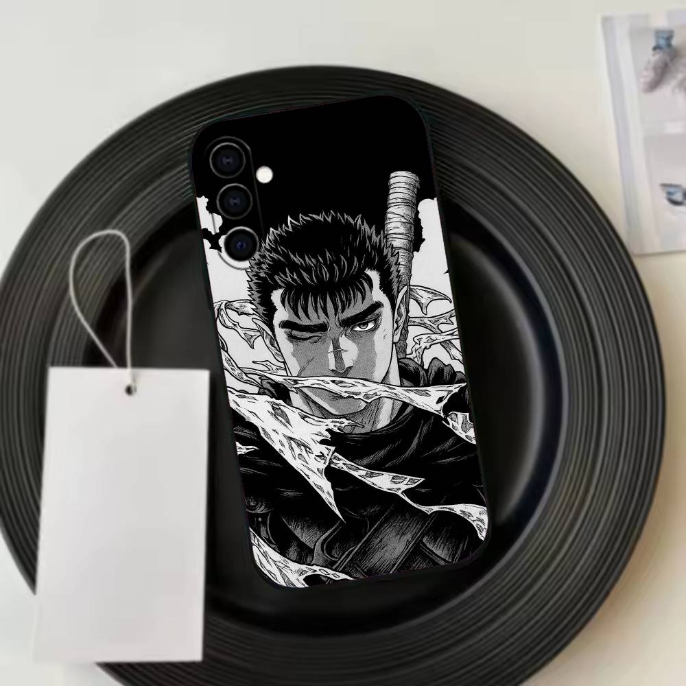 Berserk Guts Hot Anime Phone Case Black Silicone Soft For Samsung Galaxy A73,A72,A71,A70,A53,A52,A51