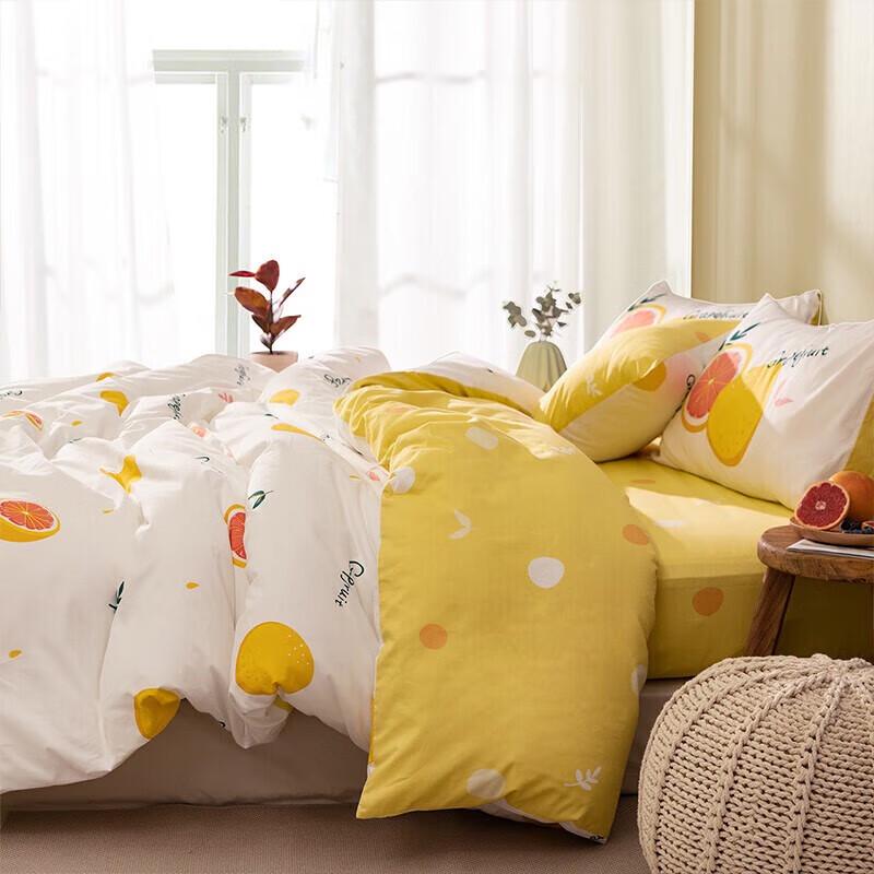 

Dohia Pastoral Pure Cotton 4-Piece Bedding Set