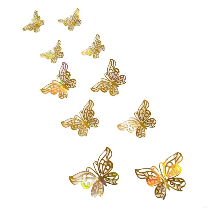 Hollow Butterfly Wall Decals Wall Decoration 3D Butterflies Wall Sticker Gift