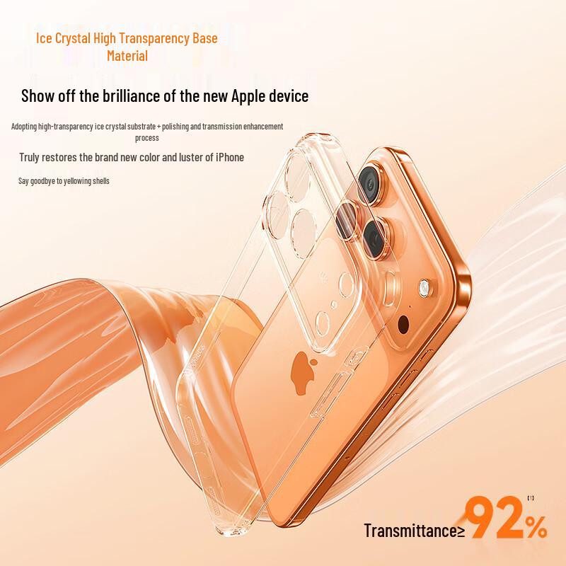 Baseus Soft-Edge Transparent Anti-Yellowing Case for iPhone 17 Series