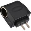 12 Volt 500 mA AC To DC Cigarette Lighter Socket Adapter | Wall-plug Power Input, Female Power Outlet, Supports Compatible Low-current Devices,