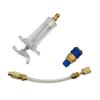 For R134a Compatible 30ml Oil Injector Low Side Quick Switch For HVAC Services Professional 1/4 Inch SAE Connection ToolGood product