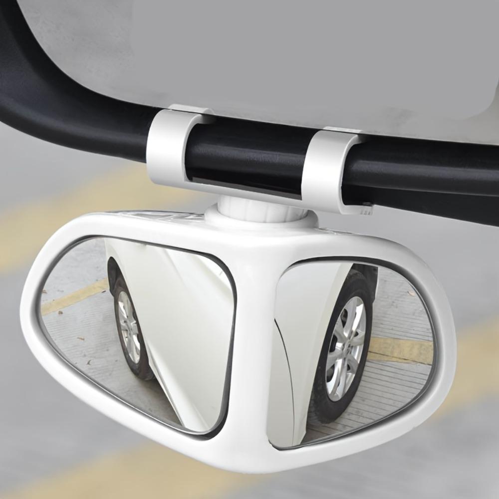 1/2pz Specchietti Angolo Cieco HD - Vista Grandangolare Regolabile a 360° per Camion, SUV e Berlina - Vetro Ultra-Trasparente per Visibilità Migliorata (Nero 1paio)