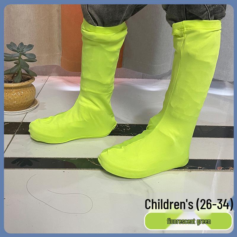 New High-Top, Elastic, Sandproof Shoe Covers for Outdoor Hiking & Team Travel; Custom Logo Option Available.