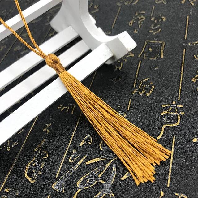 10~80Pcs Bookmark Tassels Fringe Brush Handmade Soft Craft Mini Tassels with Loops for DIY Crafts Jewelry Making Accessories