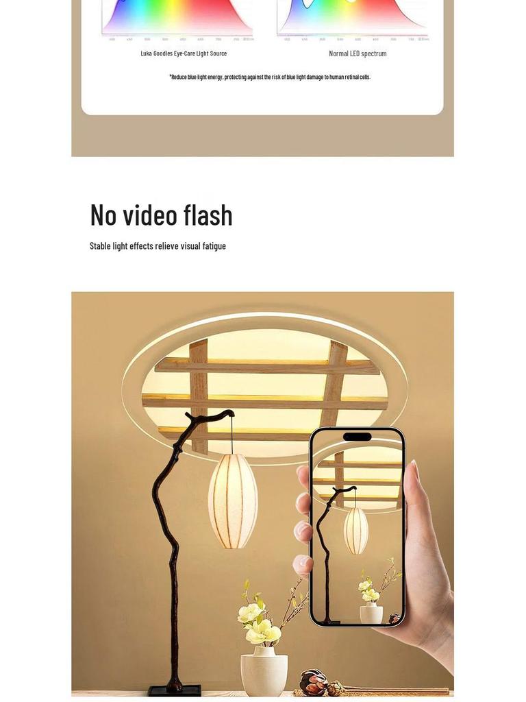 Brand New Zen Retro Wabi-Sabi Fabric Lantern Floor Lamp for Living Room & Tea Room Atmosphere