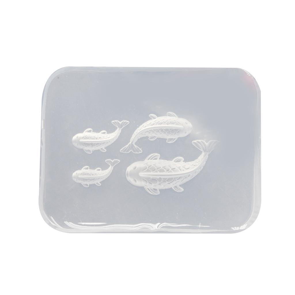 Multipurpose Sturdy Silicone Mould to Craft Goldfish Candle Holders Easy Demolding Portable for Artistics Home Decoration