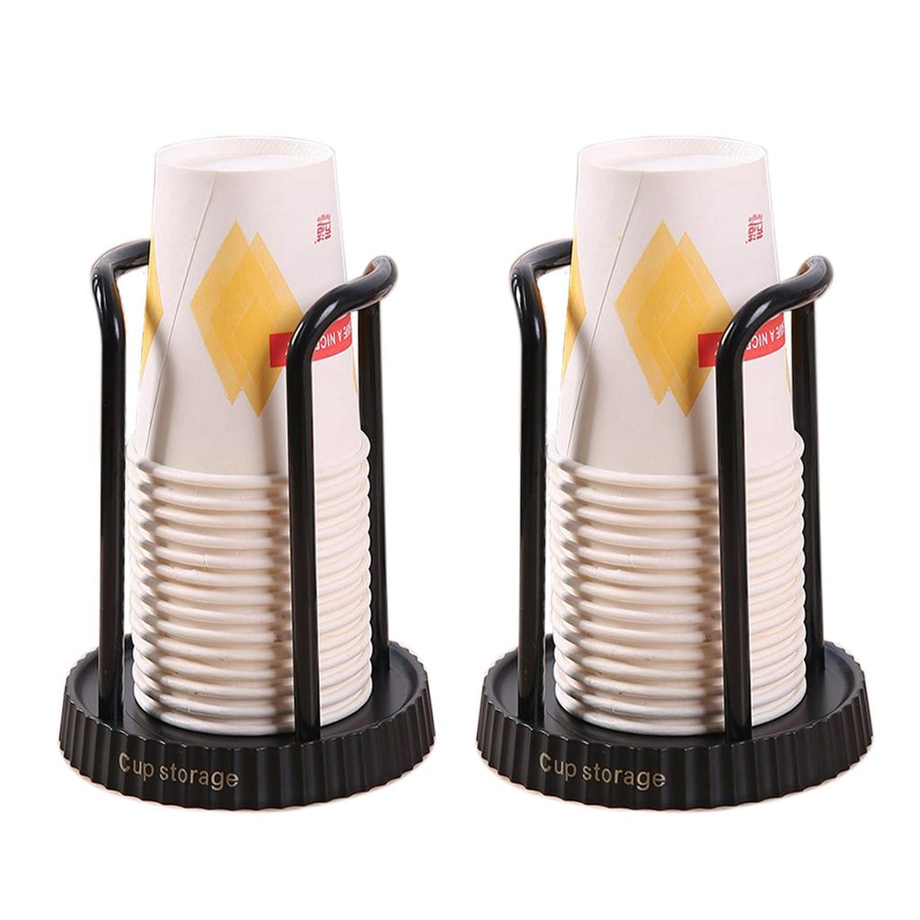 4 PACK Bathroom Cup Dispenser, Plastic Cup Holder, Disposable Cup Holder, Cup Dispenser for Restaurant, Coffee