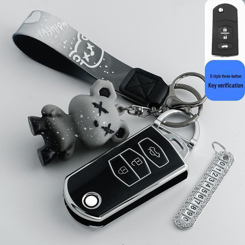 Mazda 6 Key Cover for Older Models - Compatible with Ma 6, Cheng Car, and Ma 3.
