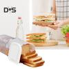 Brot Toast Aufbewahrungsbox mit luftdichtem Deckel Frische Brot Aufbewahrungsbehälter Multifunktionaler Brotlaibspender Kunststoff Sandwich Brot Keeper für