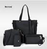 2022 Lychee Grain Women's Four-Piece Handbag Set - Stylish, Versatile, Large Capacity