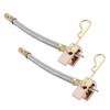 2Pcs Valve Stem Flexible Extension Dually Tire Valve Stem Extenders Adaptor