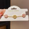 Floral Hand Chain With Gold Plating For Women Fashion Accessory Summer