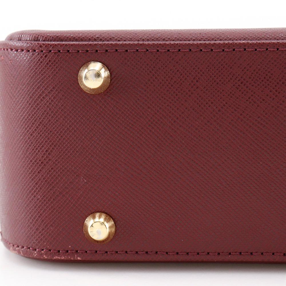 Burberry Hobo Schultertasche Ein Riemen Bordeaux Leder Damen Gebraucht