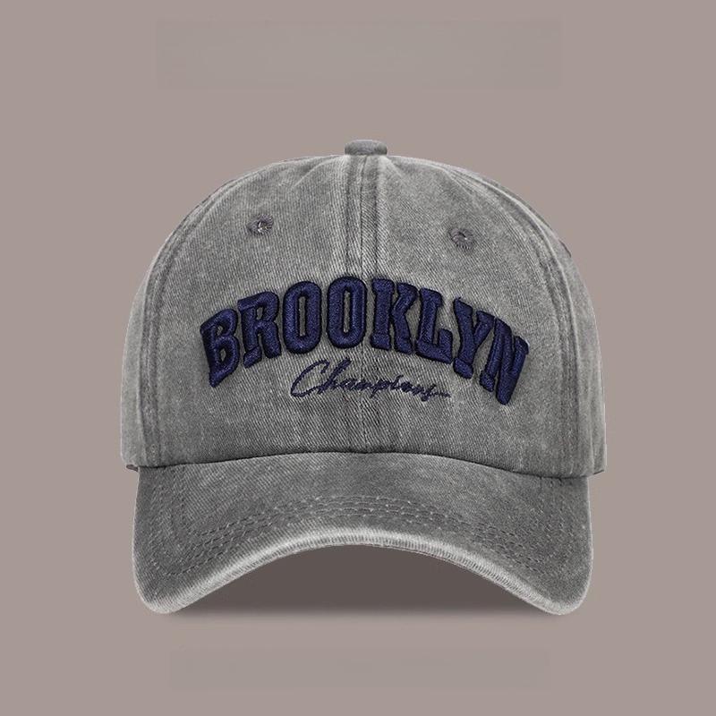 Baseball Stitching Embroidered Caps For Men Head Brooklyn City Style Oversized Adjustable Snapback Urban Streetwear Cotton Unisex Dad Hats Adjustable