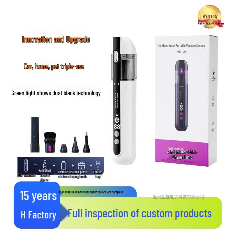Cordless Handheld Vacuum Cleaner with Large Suction Power, Powerful Mite Removal, and Indoor Wet Mop for Small Pets
