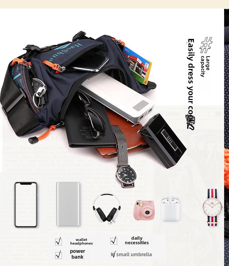 Cross-Border Multifunktions-Brusttasche für Herren: Große Kapazität, Schulter-Messenger und Sport-Rucksack mit doppeltem Verwendungszweck