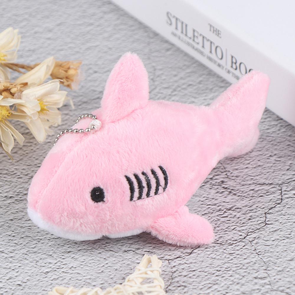 Bag Pendant Shark Keyring 12CM Key Chain Pendant Shark Plush Toy Shark Key Chain Ocean Animal