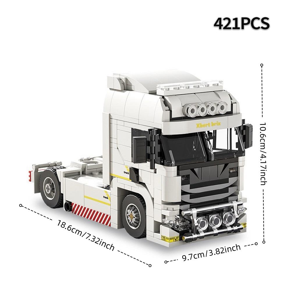 Set Blocuri SUV Vehicul Urban - Camion de Pompieri, Mașină de Poliție și Remorcă Container Set Model 3D, Scenă de Salvare Urbană DIY, Cadou pentru Învățare STEM