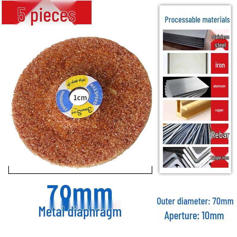 Mini 76mm (3") Angle Grinder Blade: Metal Grinding & Polishing Disc, Cutting Wheel 10mm Arbor.
