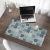 Vinyl Desk Mat with Stylish Mosaic Tile Print 90x45 cm