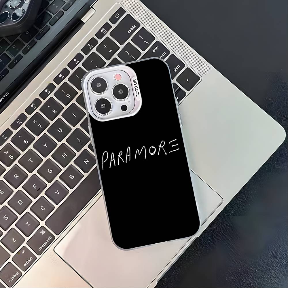 P-ParamoreS Band Phone Case For iPhone 17,16,15,14,13,12,11,Pro,XS,Max,Plus,Mini,SE4,E White Matte Shockproof Cover