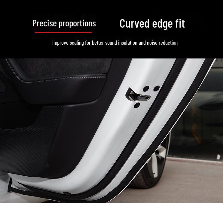 Tesla Model 3 Schalldämmungs-Dichtungsstreifen-Set - Komplettes Auto- und Kofferraumtür-Kit
