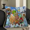 Cartoon Musikspiel My Singing Monsters Bürokissen Kissenbezug Auto Kissenbezug 45x45CM Lendenkissenbezug Sofakissenbezug