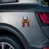 Japan Dämon Geist Samurai Autoaufkleber Totenkopf Prajna Auto Tankdeckel Hannya Aufkleber Vinyl Laptop Form A4 Q3 Auto Dekoration