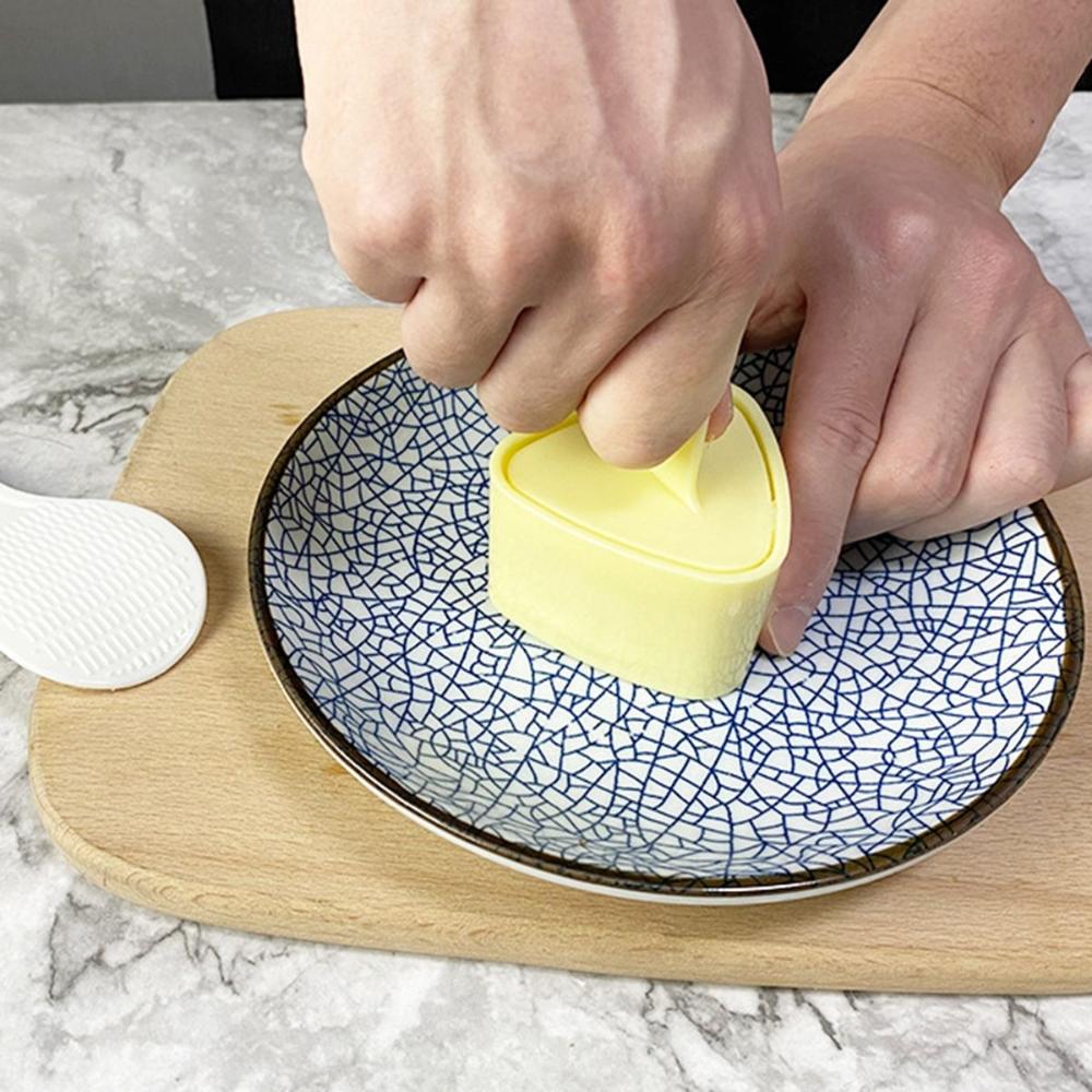 

Онигири домашняя антипригарная форма для рисовых шариков «сделай сам» пресс для морских водорослей набор для приготовления суши треугольной формы