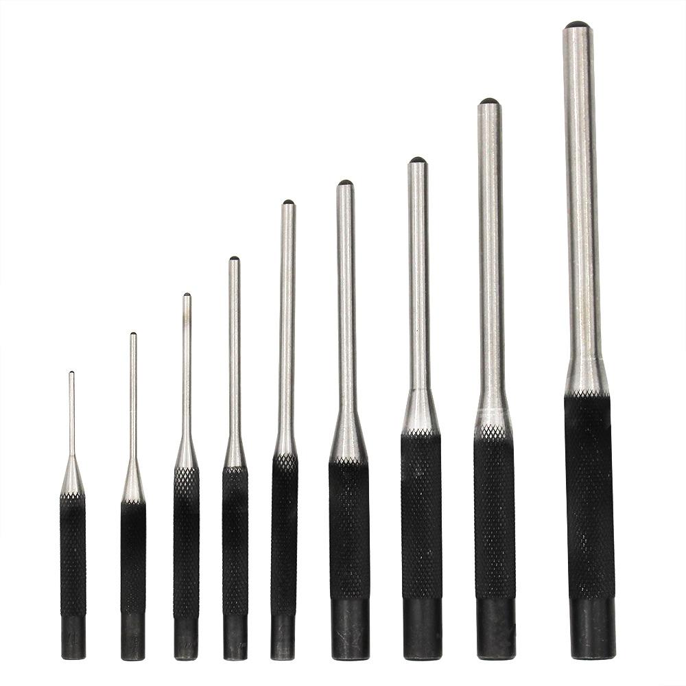 1set Leather Round Puncher Tool Set, DIY Leather Craftwork Punching And Chiseling, Roll Pin Punching Set, Size 1/16-5/16inch
