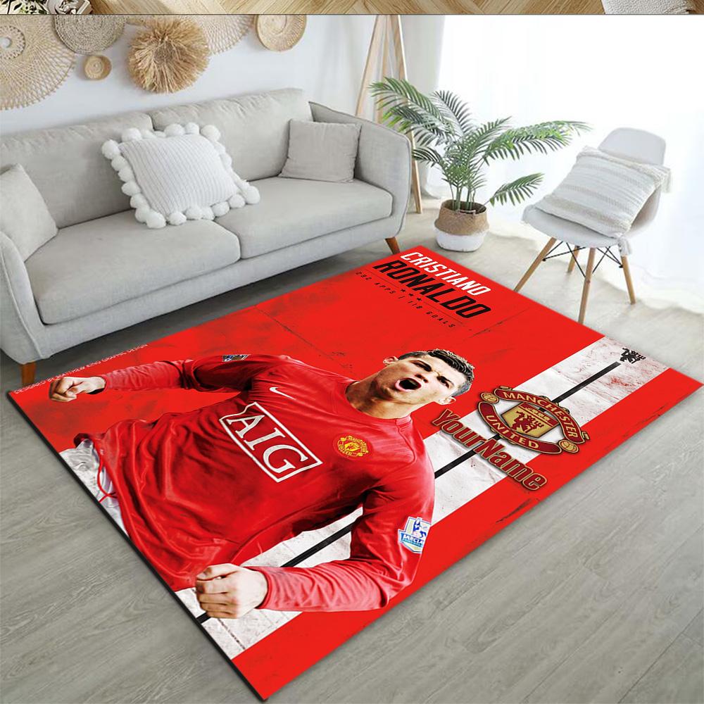 Manchester Customize Your Name Area Rug Design for Kitchen Hallway Foyer Dining Room Antislip Carpet Anime Office Decor Wedding Party Gift