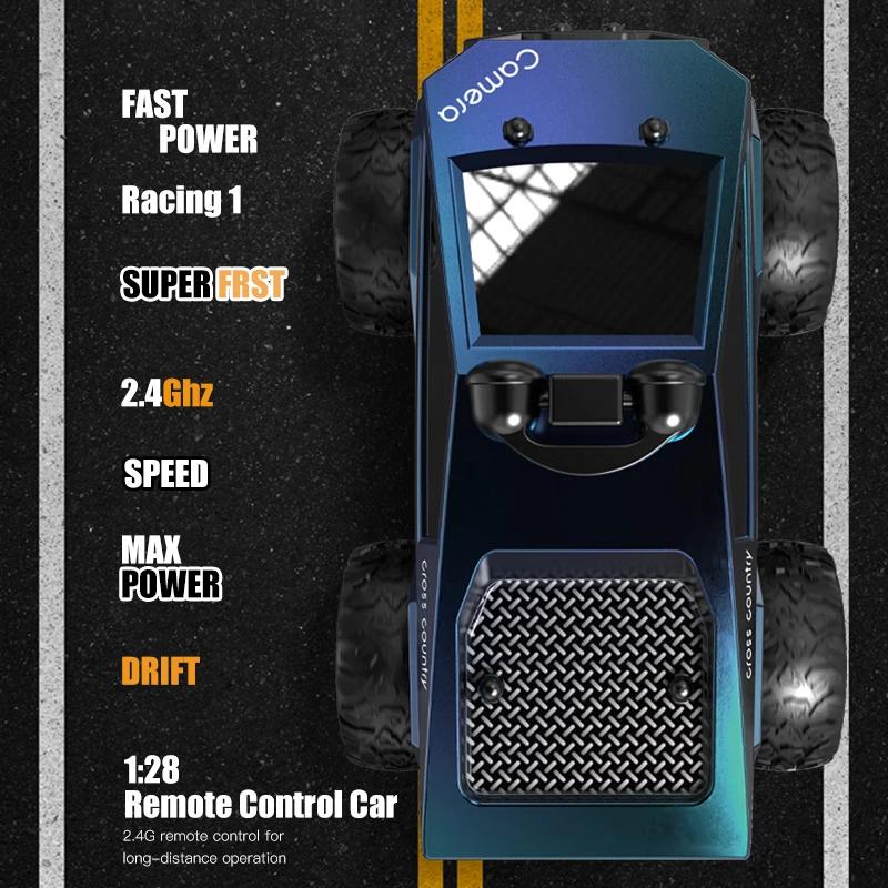 Non-Toxic Rc Car With Camera Truck Kf29 1/28 Wifi Fpv App Control 2.4G Remote Controll Cars Drift Racing Off-Road Race Vehicle Toys Children