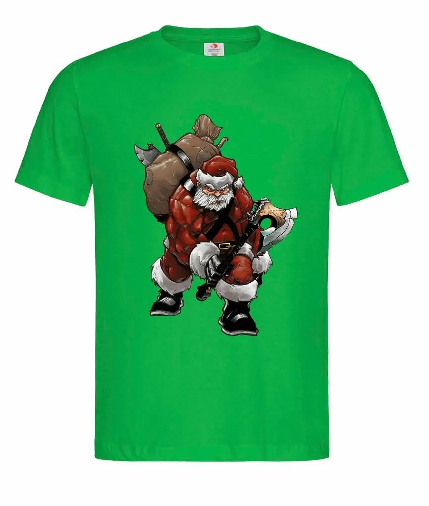 Funny Nordic Warrior Odin Santa Christmas Gift Valhalla TShirt 100 Cotton ONeck Short Sleeve Casual Mens Tshirt Streetwear