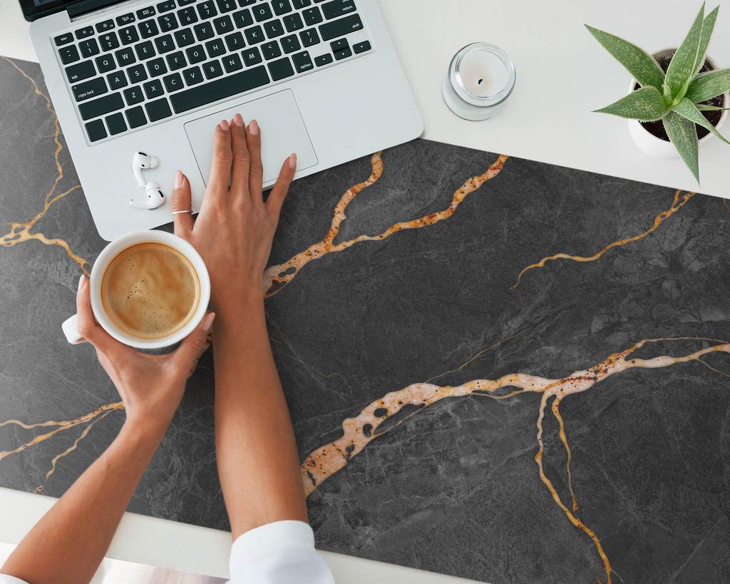 Universal Protective Mat for Computer Equipment Marble Veins 120X60 Cm