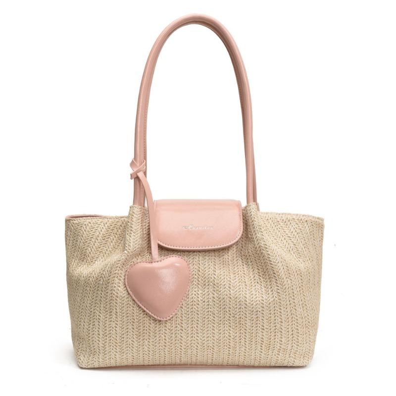 Tote Bag Women's Large-capacity New Summer Hand-woven Straw Bag Shoulder Holiday Beach Bag