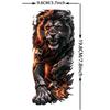 1 Sheet Watercolor Wolf Lion Pirate Ship Tiger Eagle Temporary Tattoos For Men Adults Water Transfer Fake Temp Tattoo Body Art