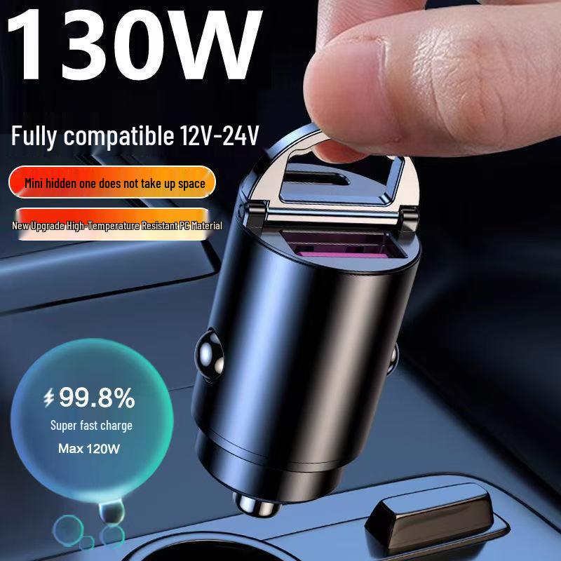 Fast Charging Car Adapter for Huawei, Xiaomi, and Apple - 16W Cigarette Lighter PD Charger