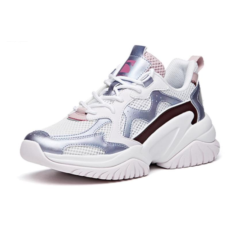 Anta Low-Top Chunky Sneakers Women's Gray Purple Sneakers 922027033-1
