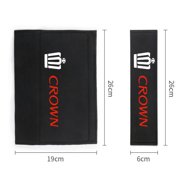2pcs Car Seat Belt Protect Shoulders Pads Case For Toyota Crown Accessories Car Styling J33