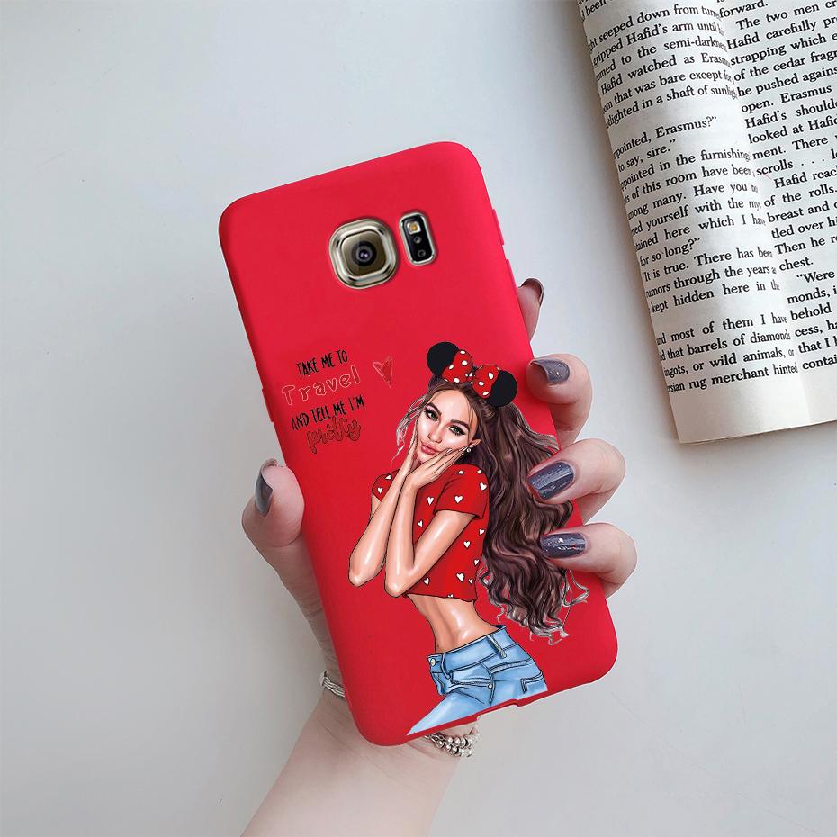 For Samsung Galaxy S7 egde case Cover for Samsung Galaxy S6 edge Case for Samsung S7 S6 G920F SM-G925F Cover Cute Silicon Fundas