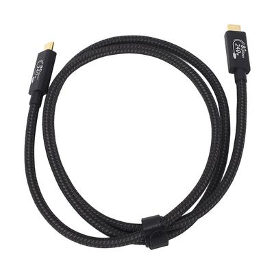 Câble USB 4 240W Câble USB C 80Gbps 3.3FT Transmission Vidéo 16K 8K 4K pour Smartphones Tablettes