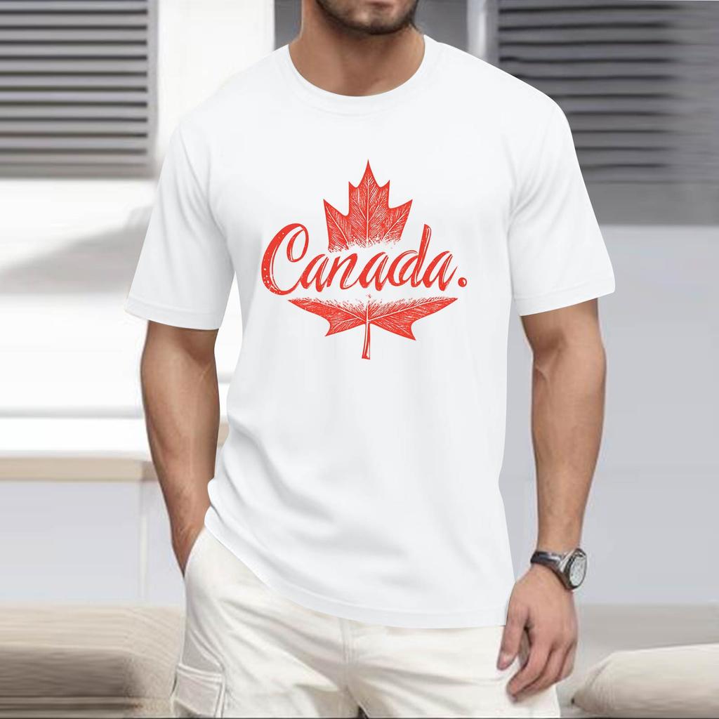 Men's -neck Casual Printed Short-sleeved T-shirt Top