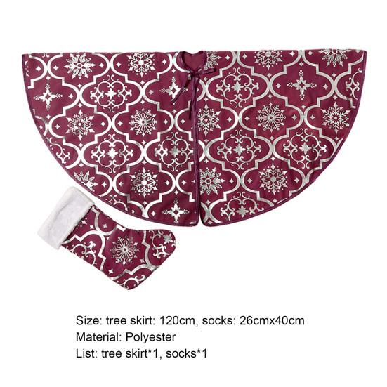 Tree Skirt Base Unique Lightweight Long Lasting Tree Mat Beautiful Snowflake Pattern Tree Carpet Tree Carpet Christmas Decor