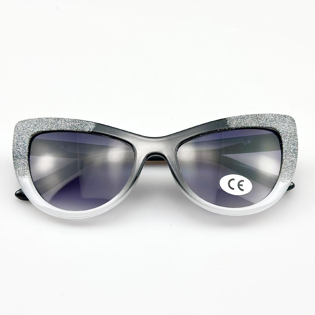 Retro kočičí oko Presbyopické brýle Dámské Módní Motýlové sluneční brýle Ultra lehké High-definition Brýle na dálku +2.0