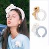 Makeup Headband Width Hair Hoop Wash Face Hair Band Cartoon Plush Headband Women Hair Accessories