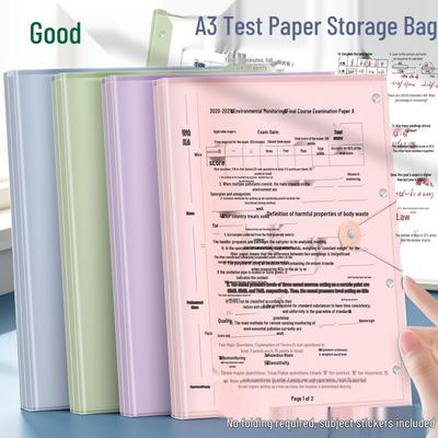 Clear A4 Document Binder: Transparent Folder for Certificates & Files
