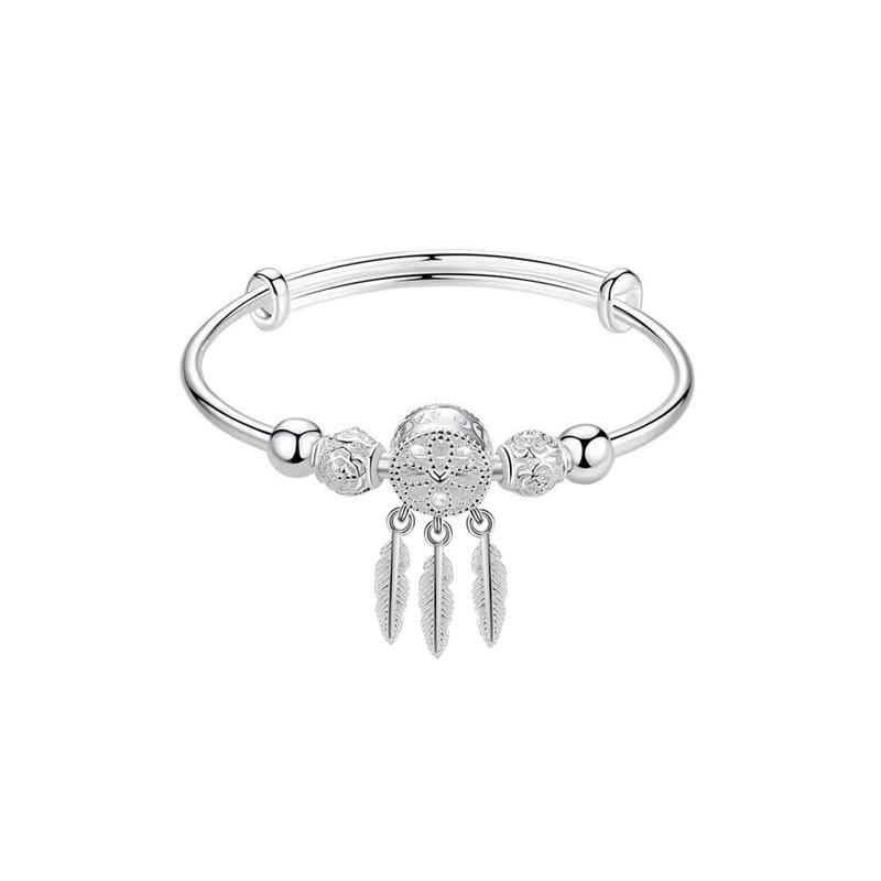Dreamcatcher Bracelet: Women's Korean-Style Open Bangle Jewelry